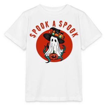 Erschrecke einen Spuk! - Stanley/Stella Kinder T-Shirt MINI CREATOR  - Weiß - Vorne - Maike (125cm)