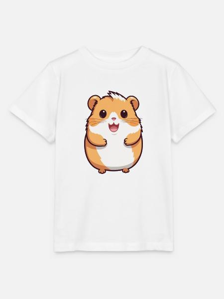 Hamster-Karikatur-Kawaii-Aquarell-Illustration - Stanley/Stella Kinder T-Shirt MINI CREATOR - Weiß
