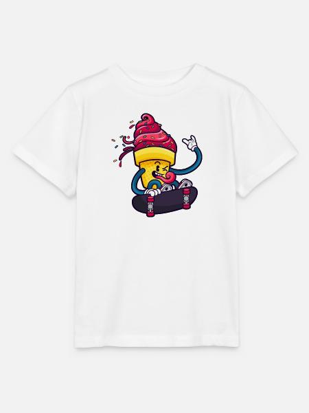 Schlittschuh - Stanley/Stella Kinder T-Shirt MINI CREATOR - Weiß