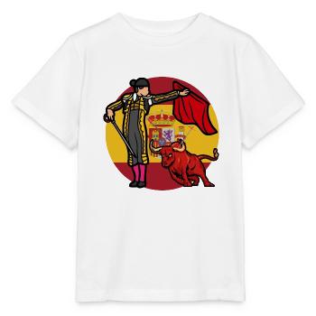 Es lebe der Stierkampf - Stanley/Stella Kinder T-Shirt MINI CREATOR  - Weiß - Vorne - Maike (125cm)
