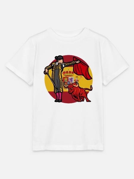Es lebe der Stierkampf - Stanley/Stella Kinder T-Shirt MINI CREATOR  - Weiß