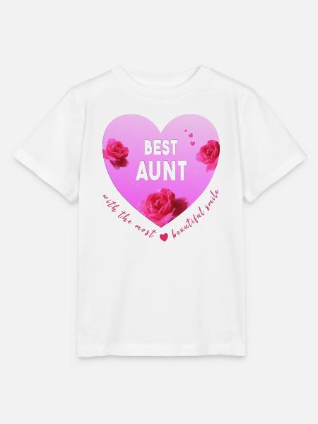 best aunt - Stanley/Stella Kinder T-Shirt MINI CREATOR  - Weiß
