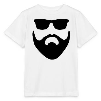 Bart Bart Hipster wie ein Boss - Stanley/Stella Kinder T-Shirt MINI CREATOR  - Weiß - Vorne - Maike (125cm)
