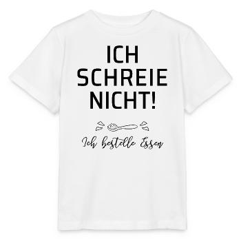 Ich schreie nicht - Stanley/Stella Kinder T-Shirt MINI CREATOR  - Weiß - Vorne - Maike (125cm)