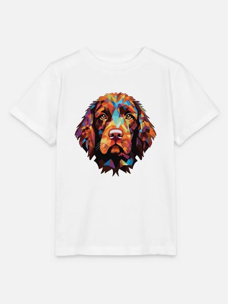 Pudelpointer Hunderasse Aquarell Illustration - Stanley/Stella Kinder T-Shirt MINI CREATOR  - Weiß