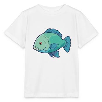 Napoleon Lippfisch Cartoon Kawaii Illustration - Stanley/Stella Kinder T-Shirt MINI CREATOR  - Weiß - Vorne - Maike (125cm)