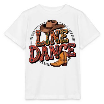 Line Dance mein Hobby - meine Passion - mein Ding - Stanley/Stella Kinder T-Shirt MINI CREATOR  - Weiß - Vorne - Maike (125cm)