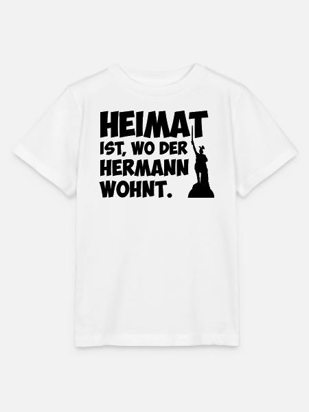 Heimat ist, wo der Hermann wohnt. - Stanley/Stella Kinder T-Shirt MINI CREATOR - Weiß