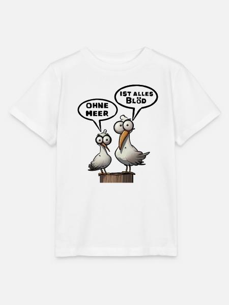 Meer Sprüche, Sprüche | T-Shirts | Möwe blöd - Stanley/Stella Kinder T-Shirt MINI CREATOR  - Weiß