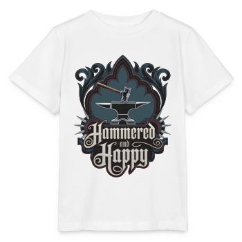 Gehämmert und glücklich - Stanley/Stella Kinder T-Shirt MINI CREATOR  - Weiß - Vorne - Maike (125cm)