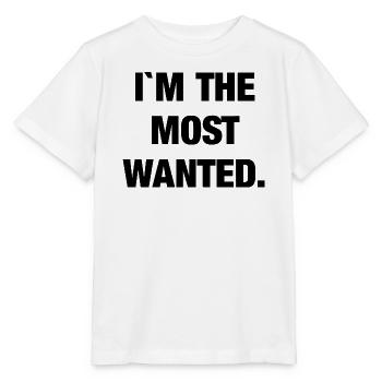 I`m the most wanted - Stanley/Stella Kinder T-Shirt MINI CREATOR  - Weiß - Vorne - Maike (125cm)