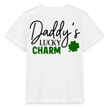 Papa Glücksbringer - Stanley/Stella Kinder T-Shirt MINI CREATOR  - Weiß - Vorne - Maike (125cm)