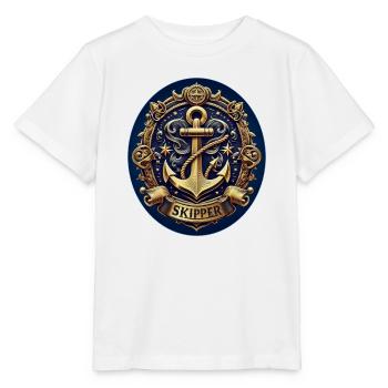 Skipper Logo - Stanley/Stella Kinder T-Shirt MINI CREATOR  - Weiß - Vorne - Maike (125cm)
