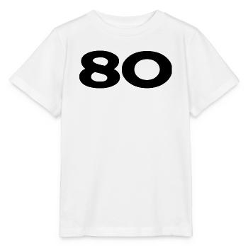 80. 80 YEARS. 80th ANNIVERSARY. 80TH BIRTHDAY. - Stanley/Stella MINI CREATOR Kids’ T-Shirt - white - Front - Maike (125cm)