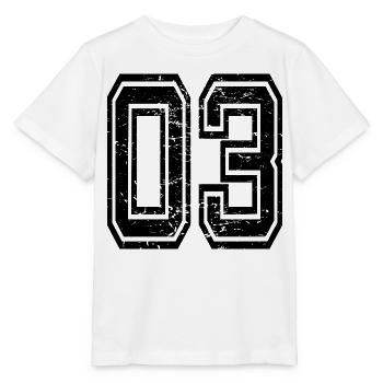 03 Afyon used look schwarz - Stanley/Stella Kinder T-Shirt MINI CREATOR  - Weiß - Vorne - Maike (125cm)