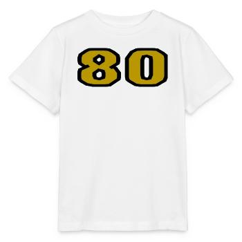 80. 80 JAHRE. 80-JÄHRIGES JUBILÄUM. 80. GEBURTSTAG. - Stanley/Stella Kinder T-Shirt MINI CREATOR  - Weiß - Vorne - Maike (125cm)