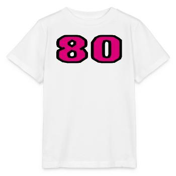 80. 80 YEARS. 80th ANNIVERSARY. 80TH BIRTHDAY. - Stanley/Stella MINI CREATOR Kids’ T-Shirt - white - Front - Maike (125cm)