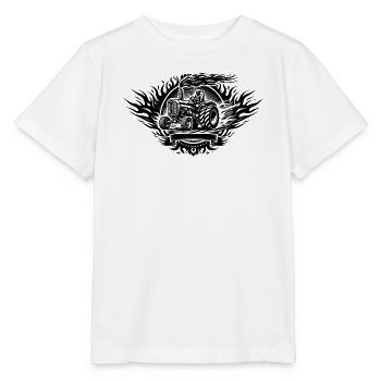 Tractor Pulling Logo - Stanley/Stella MINI CREATOR Kids’ T-Shirt - white - Front - Maike (125cm)