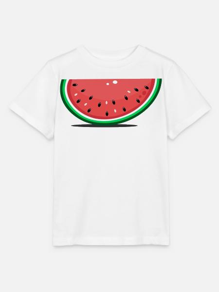 Wassermelone Design Scheibe - Stanley/Stella Kinder T-Shirt MINI CREATOR - Weiß