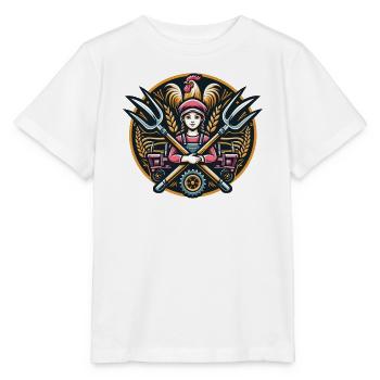 Mädchen vom Dorf Logo - Stanley/Stella Kinder T-Shirt MINI CREATOR  - Weiß - Vorne - Maike (125cm)