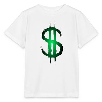 Dollarzeichen Dollar Geld Symbol - Stanley/Stella Kinder T-Shirt MINI CREATOR  - Weiß - Vorne - Maike (125cm)