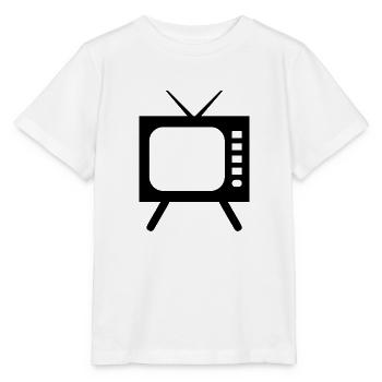 Fernseher Symbol - Stanley/Stella Kinder T-Shirt MINI CREATOR  - Weiß - Vorne - Maike (125cm)