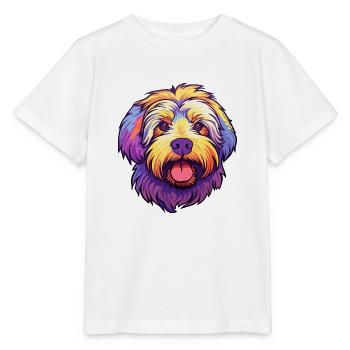 Katalanischer Schäferhund Hunderasse Cartoon Kawaii Illustra - Stanley/Stella Kinder T-Shirt MINI CREATOR  - Weiß - Vorne - Maike (125cm)