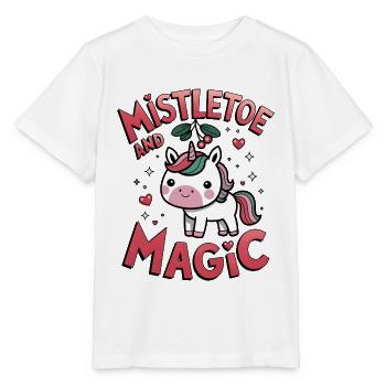 Mistletoe And Magic - Stanley/Stella MINI CREATOR Kids’ T-Shirt - white - Front - Maike (125cm)