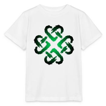 Keltische Knoten Herz Unendlichkeit Symbol Endlos - Stanley/Stella Kinder T-Shirt MINI CREATOR  - Weiß - Vorne - Maike (125cm)