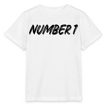 Number 1 - eins - erster - erste - 1 - Nummer 1 - Stanley/Stella Kinder T-Shirt MINI CREATOR  - Weiß - Vorne - Maike (125cm)