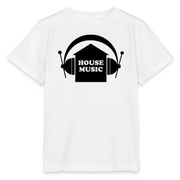 House music - Stanley/Stella Kinder T-Shirt MINI CREATOR  - Weiß - Vorne - Maike (125cm)