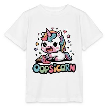 Oopsicorn - Stanley/Stella Kinder T-Shirt MINI CREATOR  - Weiß - Vorne - Maike (125cm)
