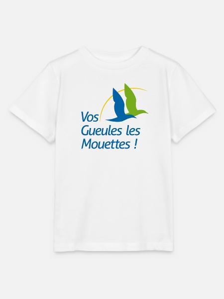 Charentes Maritimes - Vos Gueules Les Mouettes ! - T-shirt bio MINI CREATOR Stanley/Stella Enfant - blanc
