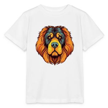 Tibetischer Mastiff Hunderasse Aquarell Karikatur Kawai - Stanley/Stella Kinder T-Shirt MINI CREATOR  - Weiß - Vorne - Maike (125cm)