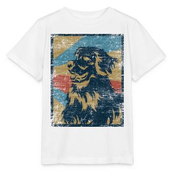 Aufmerksamer Hovawart Rettungshund - Stanley/Stella Kinder T-Shirt MINI CREATOR  - Weiß - Vorne - Maike (125cm)