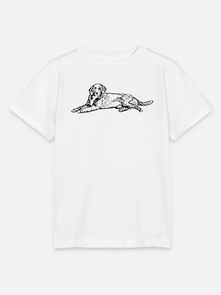 Hund schwarz - Stanley/Stella Kinder T-Shirt MINI CREATOR - Weiß