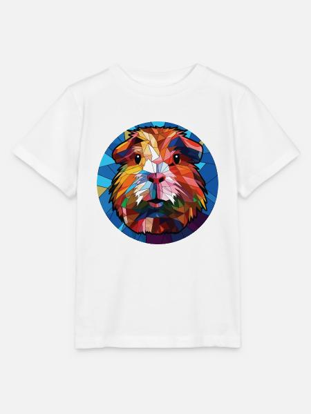 Meerschweinchen Bunte Aquarell-Tierillustration - Stanley/Stella Kinder T-Shirt MINI CREATOR - Weiß