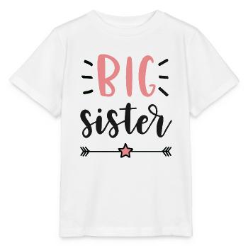 Big Sister Announcement – Baby & Kids Clothes - Stanley/Stella MINI CREATOR Kids’ T-Shirt - white - Front - Maike (125cm)
