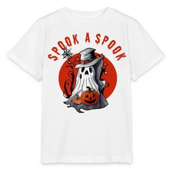 Erschrecke einen Spuk! - Stanley/Stella Kinder T-Shirt MINI CREATOR  - Weiß - Vorne - Maike (125cm)