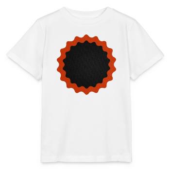 Fahrrad Flicken rund - Stanley/Stella Kinder T-Shirt MINI CREATOR  - Weiß - Vorne - Maike (125cm)
