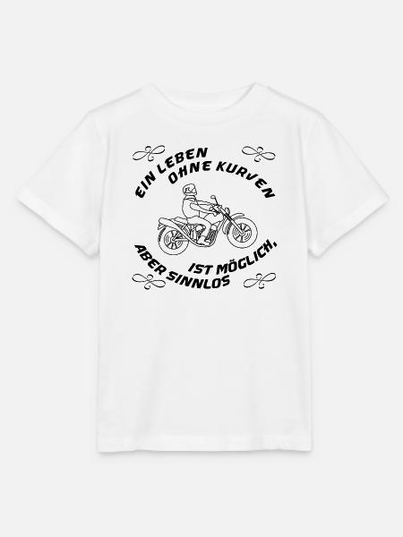 leben ohne kurven - Stanley/Stella Kinder T-Shirt MINI CREATOR - Weiß