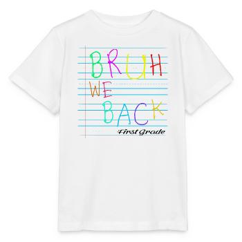 Bruh We Back Enseignants - Stanley/Stella Kinder T-Shirt MINI CREATOR  - Weiß - Vorne - Maike (125cm)