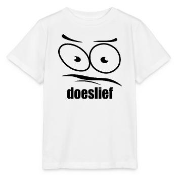 doeslief pleading eyes with question mark look - Stanley/Stella MINI CREATOR Kids’ T-Shirt - white - Front - Maike (125cm)