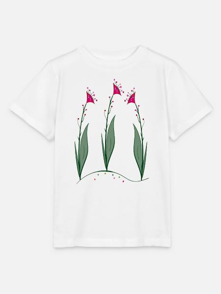 Blüten, Flowers - Stanley/Stella Kinder T-Shirt MINI CREATOR - Weiß