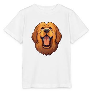Tibetischer Mastiff Hunderasse Aquarell Karikatur Kawai - Stanley/Stella Kinder T-Shirt MINI CREATOR  - Weiß - Vorne - Maike (125cm)