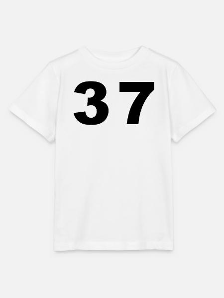 Number - 37 - siebenunddreißig - Stanley/Stella Kinder T-Shirt MINI CREATOR  - Weiß