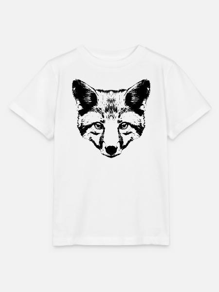 Fuchskopf Grafik - Stanley/Stella Kinder T-Shirt MINI CREATOR  - Weiß