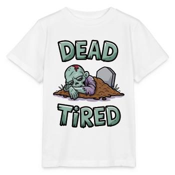 Dead Tired - Stanley/Stella MINI CREATOR Kids’ T-Shirt - white - Front - Maike (125cm)
