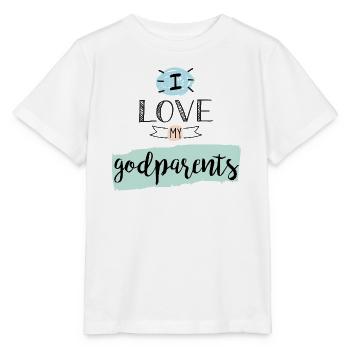 I Love My Godparents – Baby & Kids Clothes - Stanley/Stella MINI CREATOR Kids’ T-Shirt - white - Front - Maike (125cm)