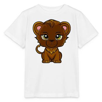 lion cub - Stanley/Stella MINI CREATOR Kids’ T-Shirt - white - Front - Maike (125cm)